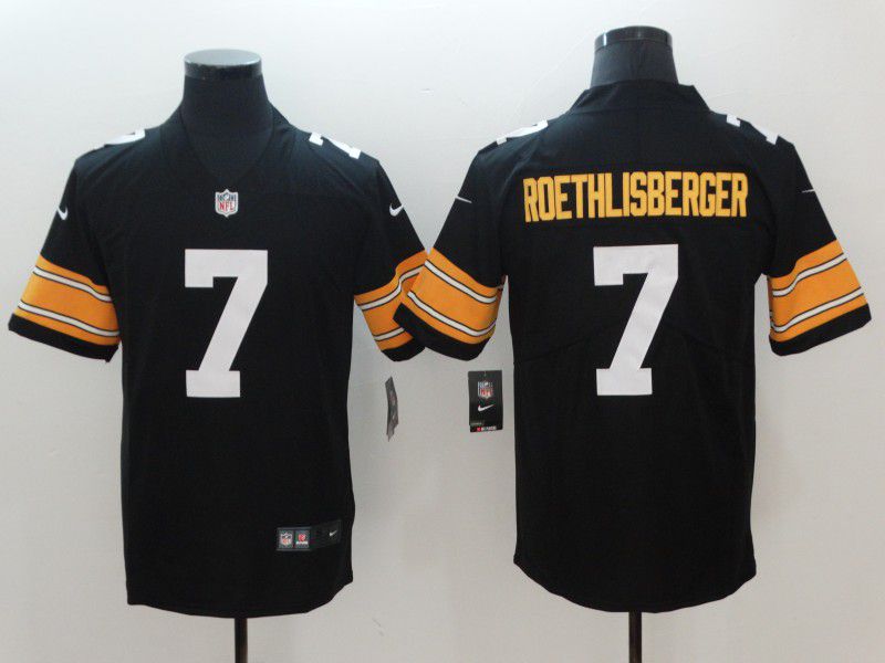 Men Pittsburgh Steelers #7 Roethlisberger Black Nike Vapor Untouchable Limited NFL Jerseys->tennessee titans->NFL Jersey